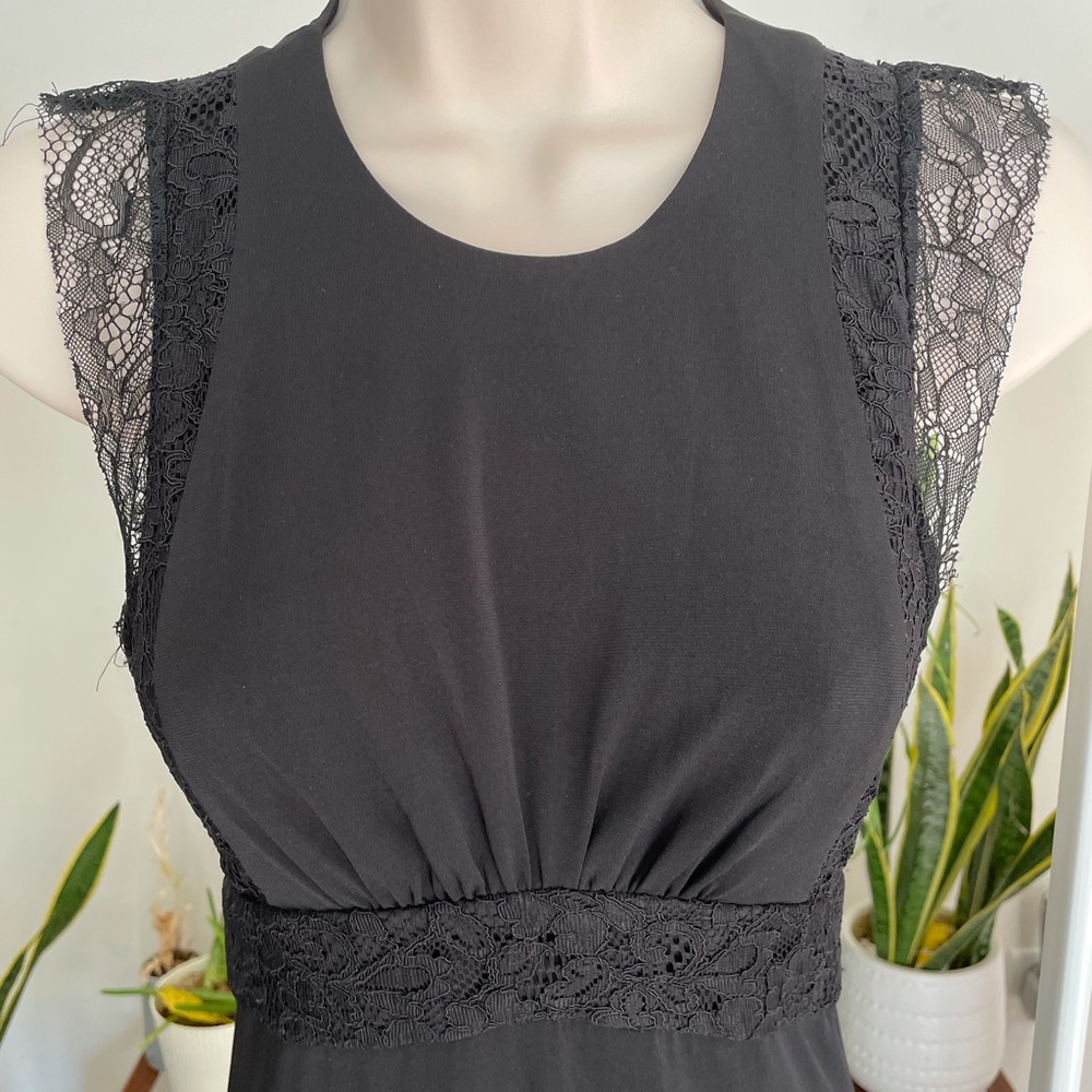 BCBGeneration black lace maxi dress NWT